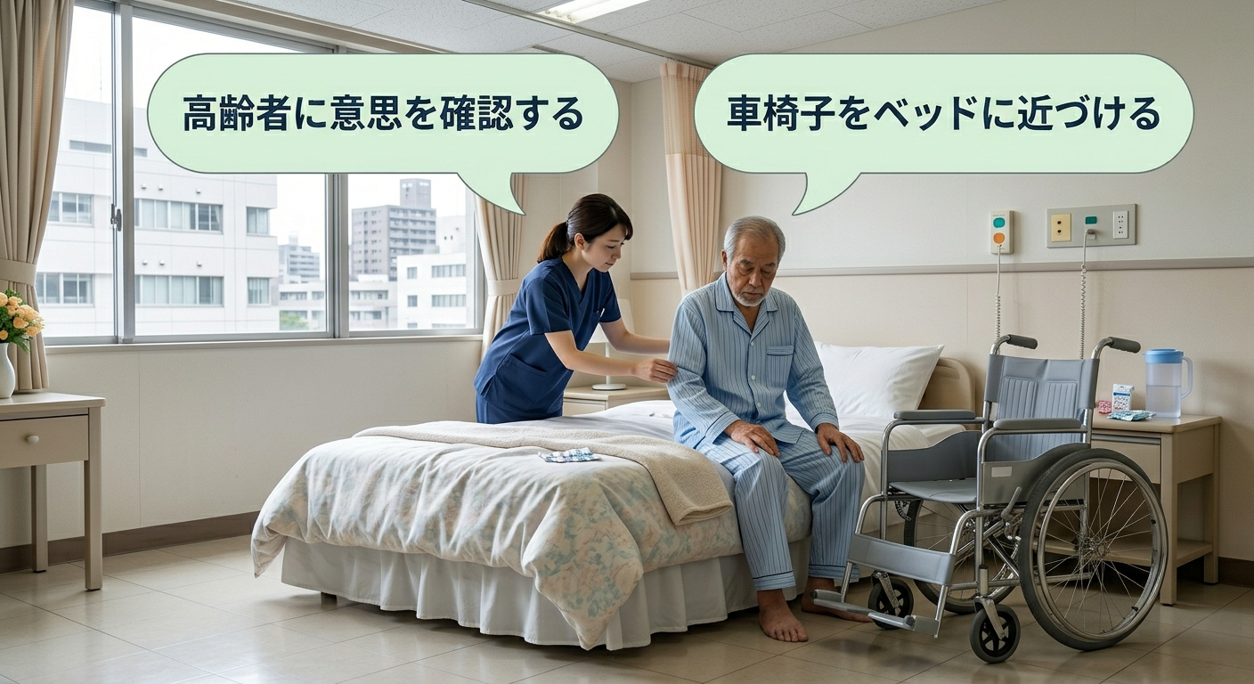 介護研修・ロールプレイ分岐